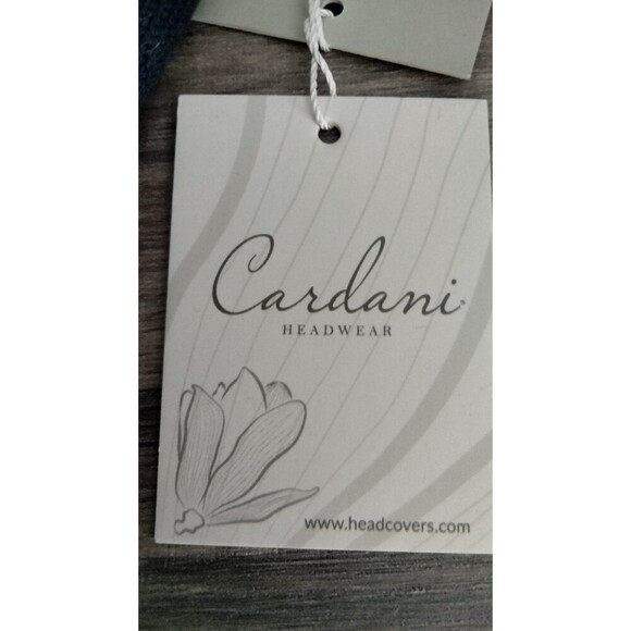 NWT Cardani Flapper Hat | Chemo Cotton Hat Navy Blue - Picture 3 of 6